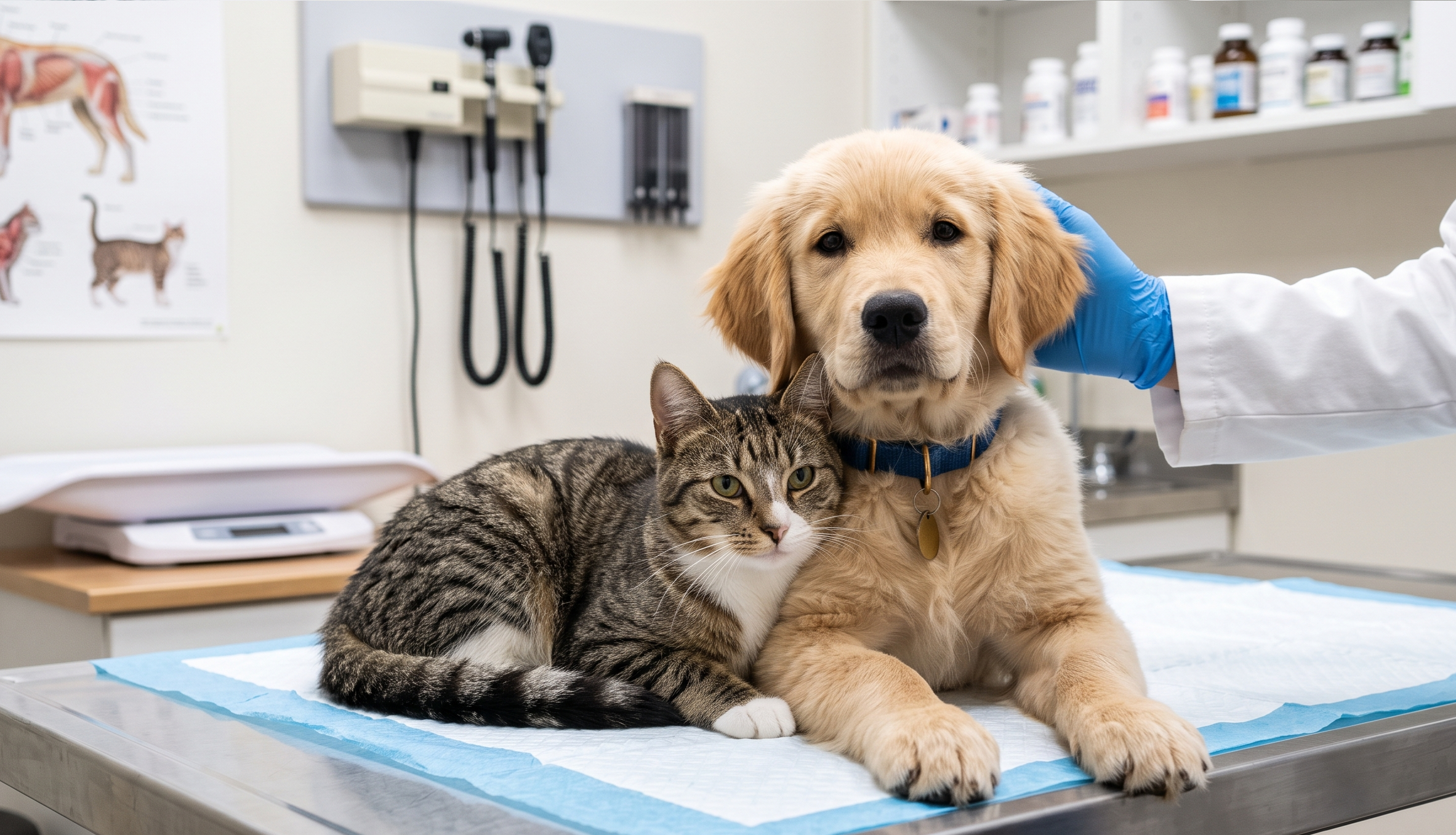 Veterinário utilizando sistema de gestão